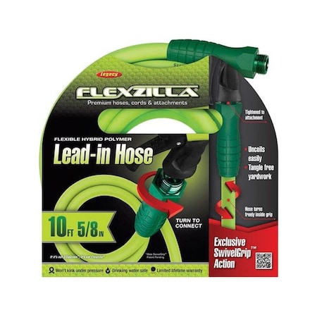 Legacy Legacy 7630411 0.62 in. Dia. x 10 ft. Flexzilla Lead-in Garden Hose Kink Resistant 7630411